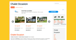 Desktop Screenshot of chalet-occasion.com