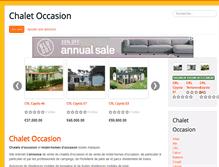 Tablet Screenshot of chalet-occasion.com